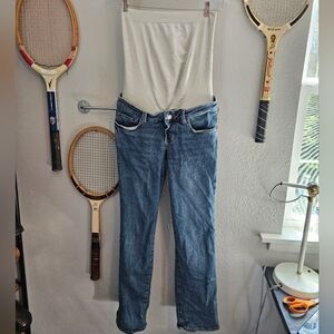 BLANQI Women's Pregnancy Maternity Jeans Bootcut Denim 6 Lightwash